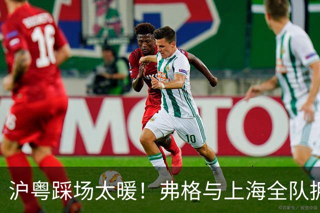沪粤踩场太暖！弗格与上海全队拥抱，双方国手畅谈，偰李永炜团宠